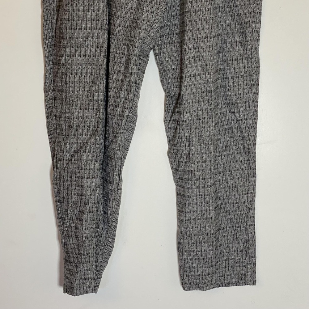 Vintage Kathy Ireland Dress Pants Juniors 9/10 Gray Check Pleated Tapered USA - Picture 3 of 16
